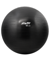 мяч гимнастический gb-101 65 см, антивзрыв, черный