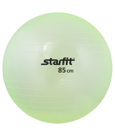 мяч гимнастический gb-105 85 см, прозрачный, зеленый
