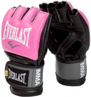 перчатки для mma everlast pro style grappling l, xl розовые