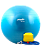 мяч гимнастический gb-102 с насосом 55 см, антивзрыв, синий