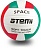 мяч волейбольный atemi space, синтетическая кожа pu soft, зел/бел/красн